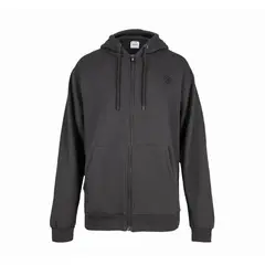 NIXON - Poleron Men Full zipper Grey Black Cross - Gris
