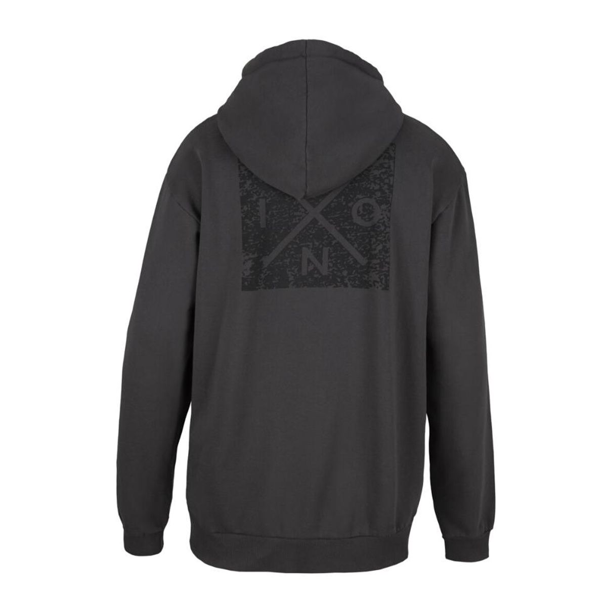 NIXON - Poleron Men Full zipper Grey Black Cross