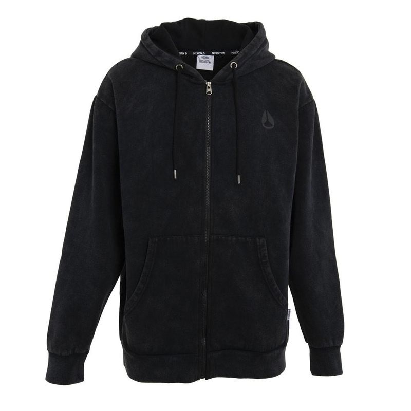 NIXON - Poleron Men Full Zipper Jellyfish Print - Negro