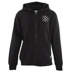 NIXON - Poleron Men Full zipper Black White Cross - Negro