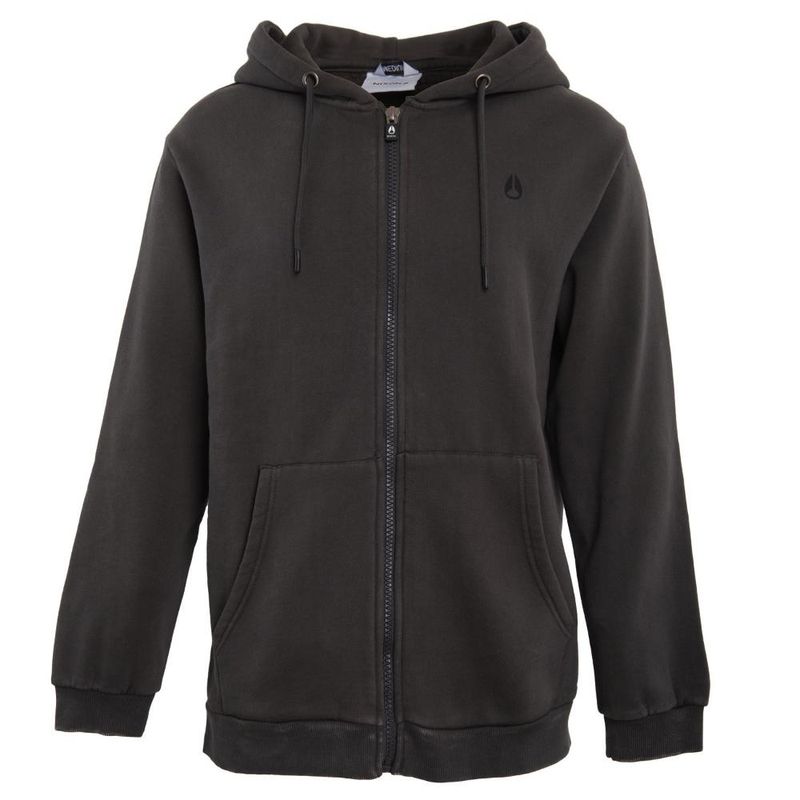 NIXON - Poleron Men Full Zipper Frog Charcoal - Gris