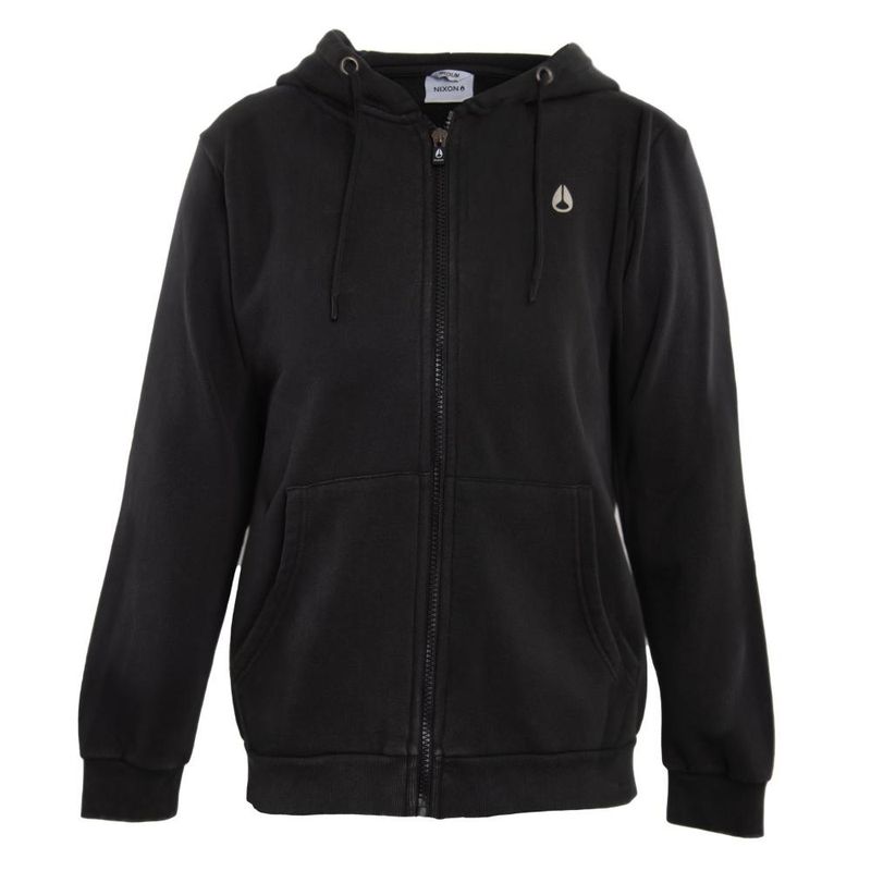 NIXON - Poleron Men Full Zipper Frog Black - Negro