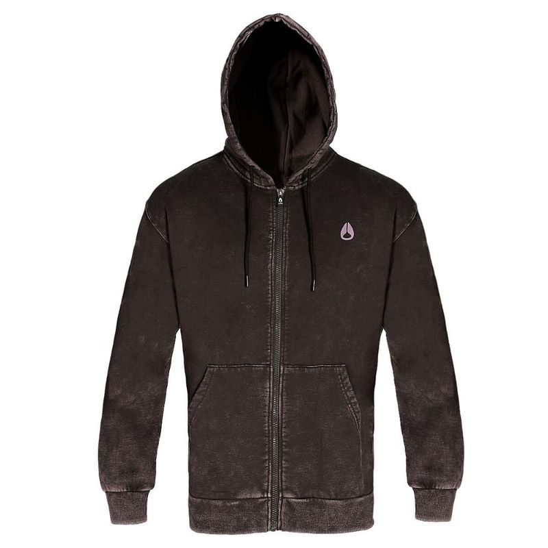 NIXON - Poleron Men Full zipper No Time To Stop Black - Negro