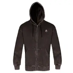 NIXON - Poleron Men Full zipper No Time To Stop Black - Negro