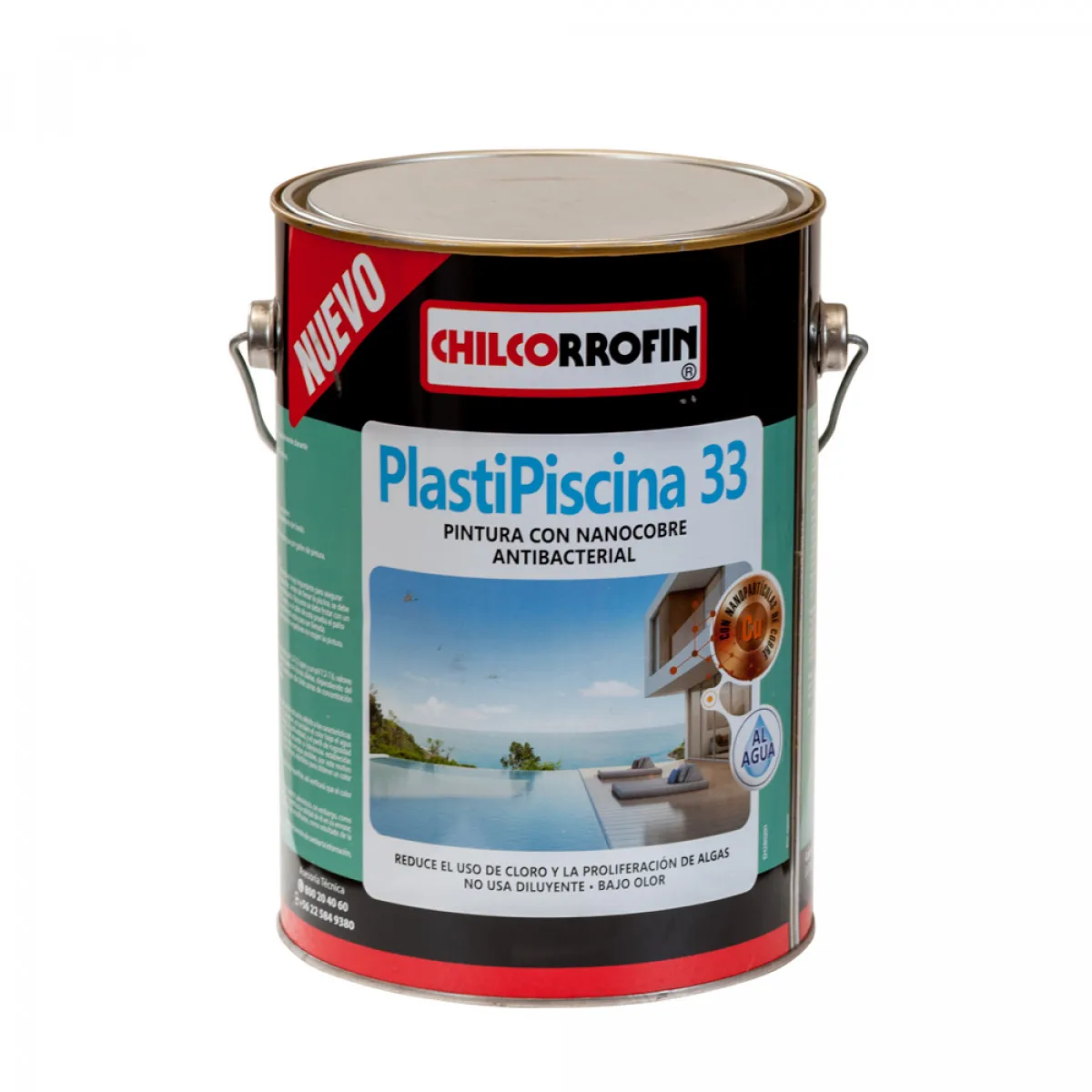 GENERICO - PINTURA PARA PISCINAS 1 GALON AZUL TAHITI CHILCORROFIN