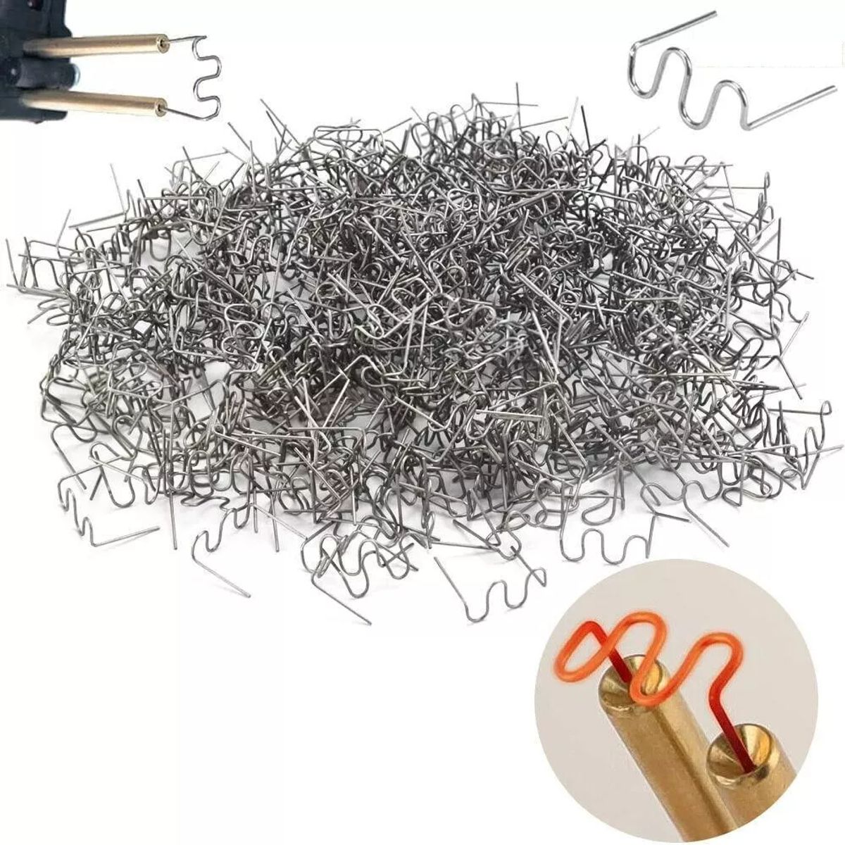 GENERICO - Grapas Para Soldadora Reparacion De Plasticos 500 Unds