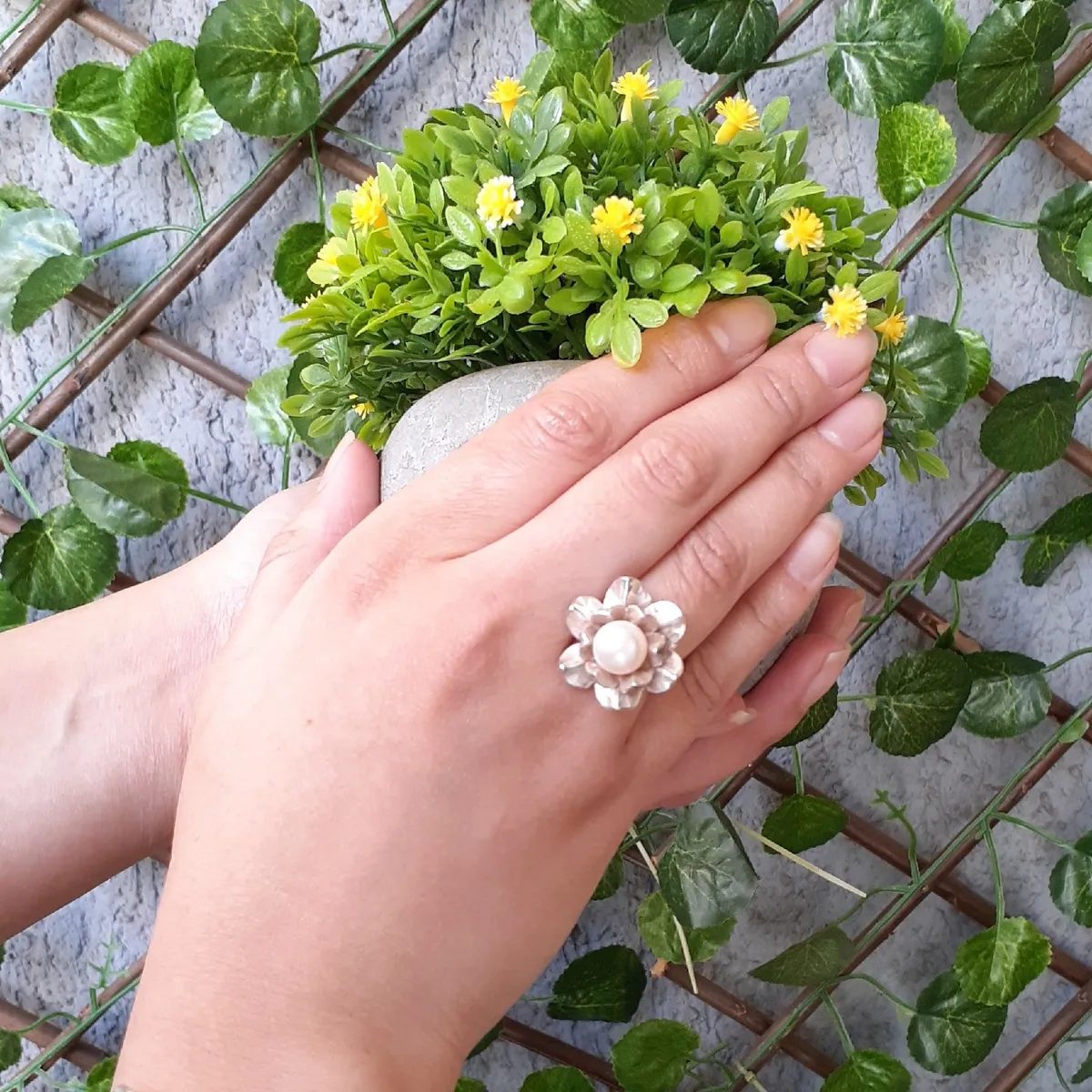 GENERICO - Anillo Samantha  Perla