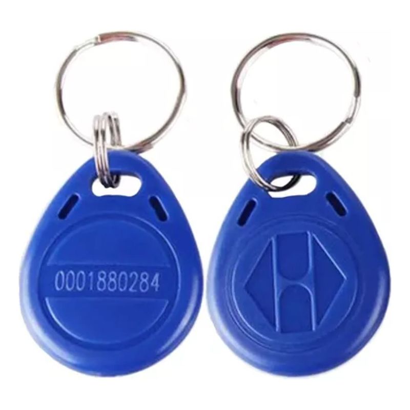 GENERICO - Pack De 50 Llavero Tag Rfid Azul 125 Khz Em4100