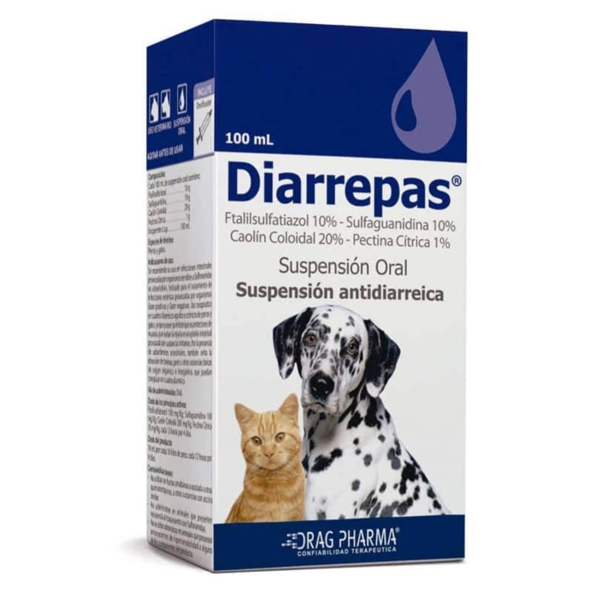 DRAG PHARMA - Diarrepas DragPharma Suspensión Antidiarreica 100ml vto10/25