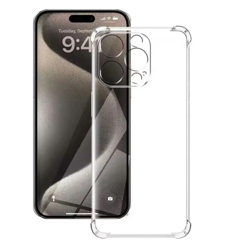 GENERICO - Carcasa Para iPhone 16 Pro 6,3 Transparente con Proteccion en Camara