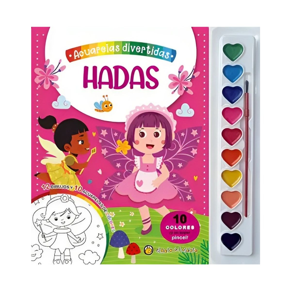 TOP10BOOKS - LIBRO Hadas (acuarelas) - Hadas (Acuarelas)