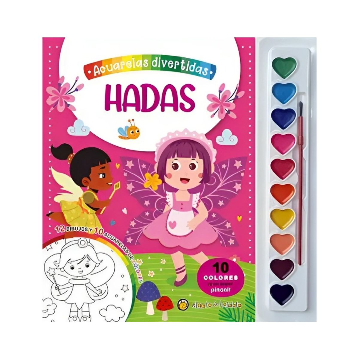 TOP10BOOKS - LIBRO Hadas (acuarelas) - Hadas (Acuarelas)