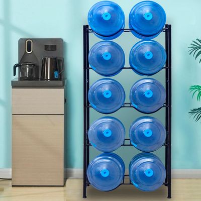 Imagen 2 del producto Estante Organizador Rack 10 Botellones Bidones Agua 20lts - Negro