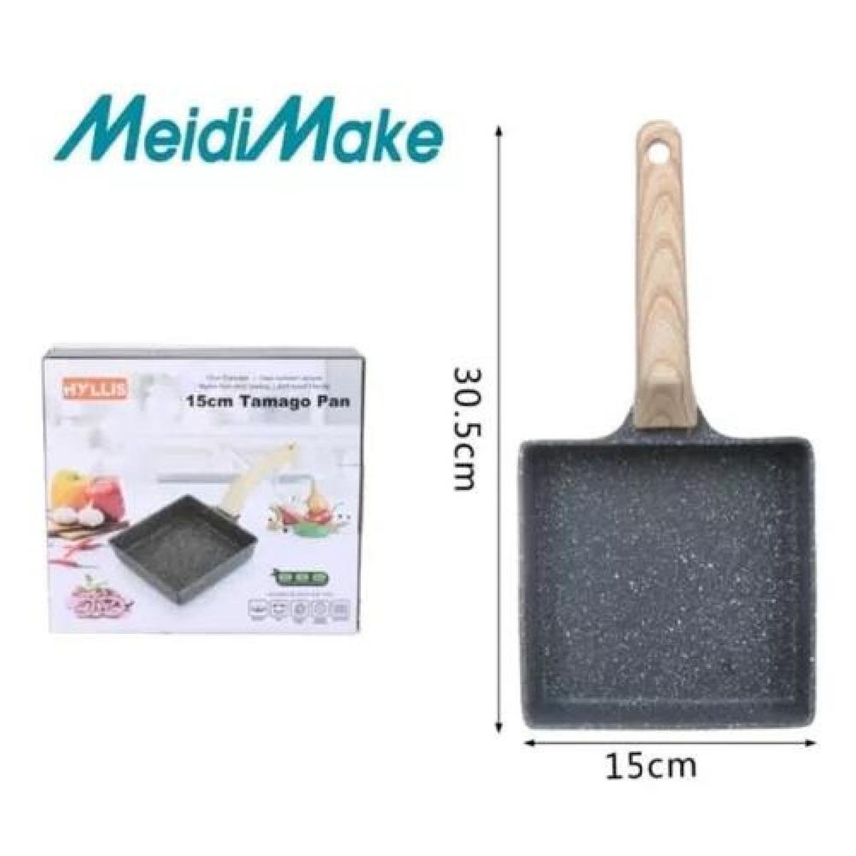 GENERICO - Sartén Cuadrado Antiadherente Para Tortillas