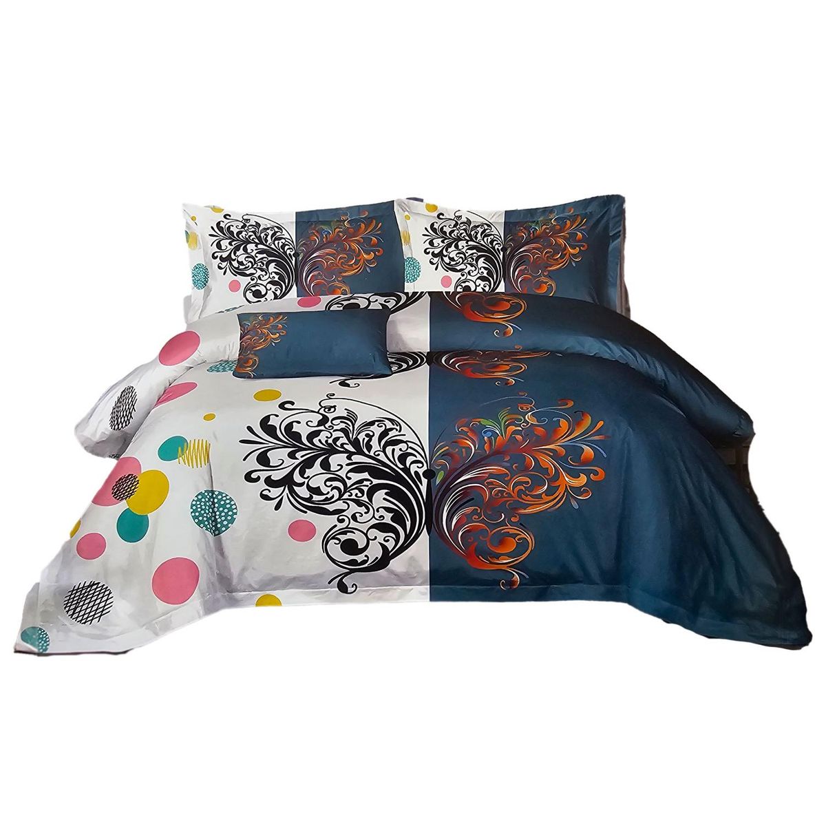 GENERICO - JUEGO DE SABANAS 2.0 PLAZAS QUEEN TRIVAL MARIPOSA 632