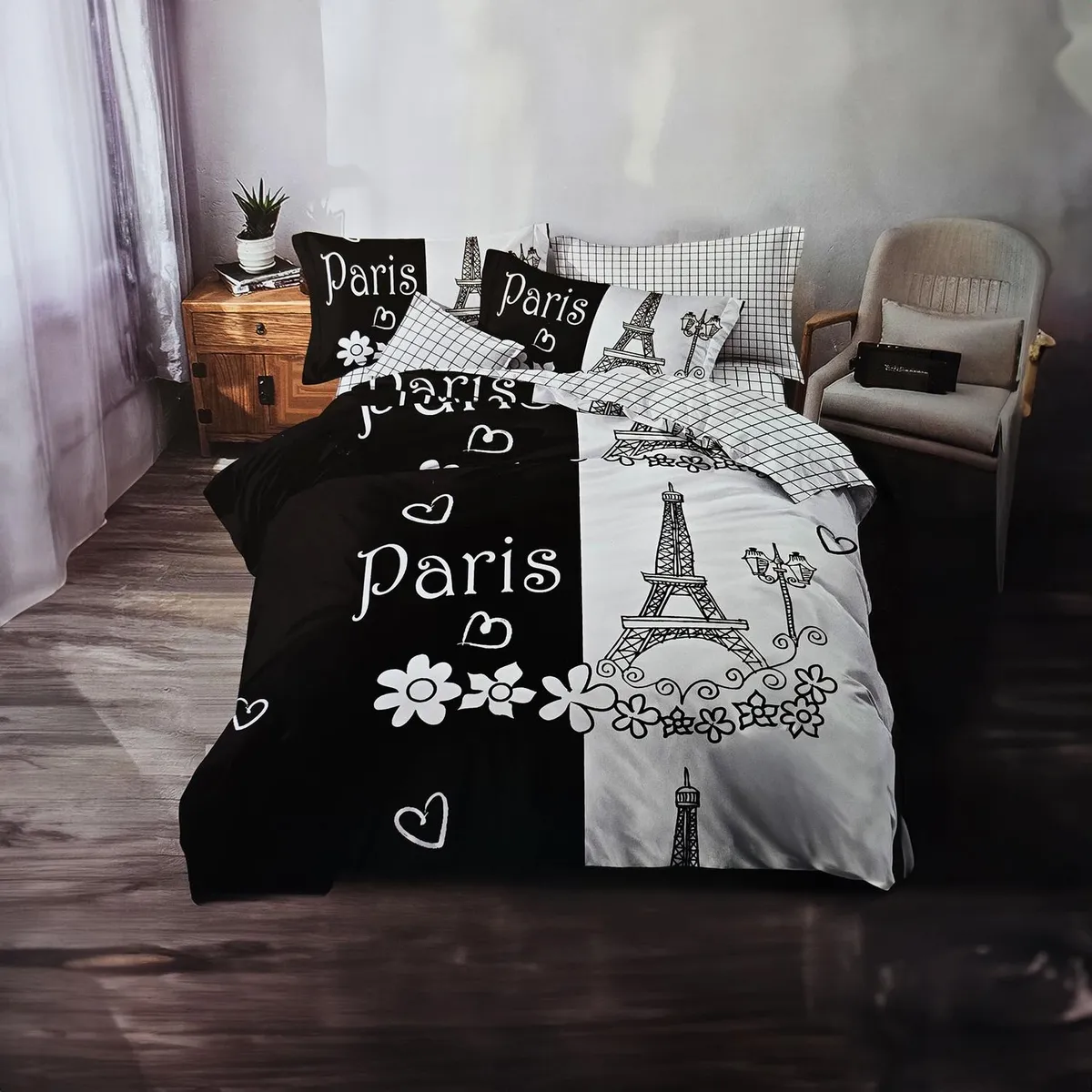 GENERICO - JUEGO DE SABANAS 2.5 PLAZAS KING EIFEL 645