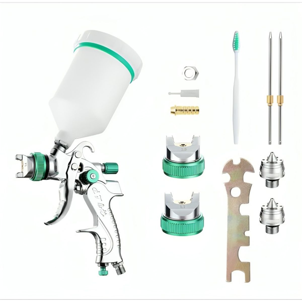 OEM - Pistola Pintar + 3 Boquillas 1.4a2mm Pintura Por Gravedad