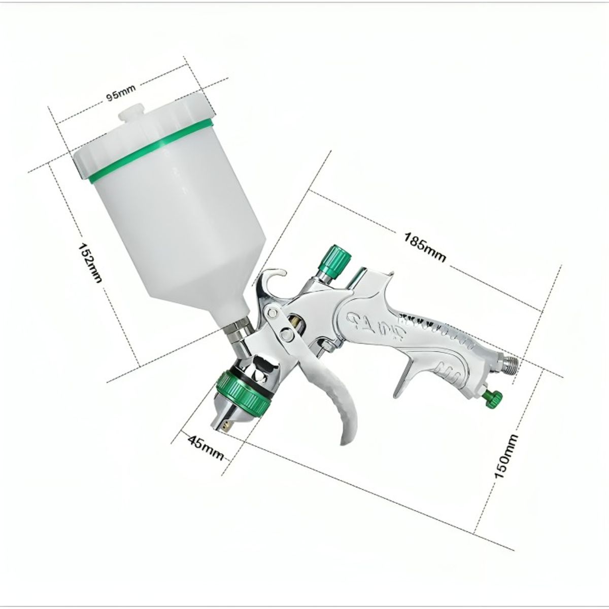 OEM - Pistola Pintar + 3 Boquillas 1.4a2mm Pintura Por Gravedad