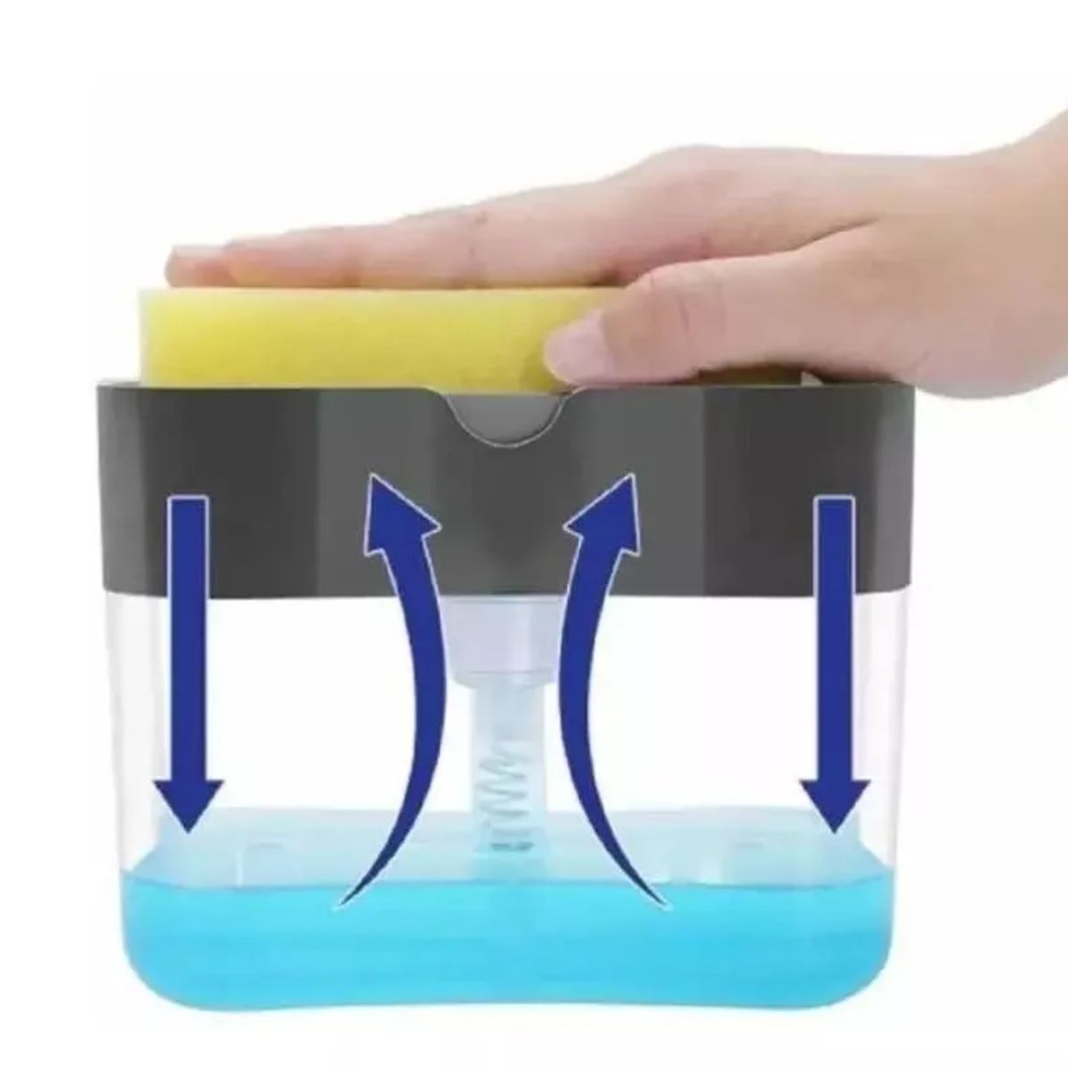 GENERICO - Dispensador De Jabón Liquido  Lavalozas Con Esponja