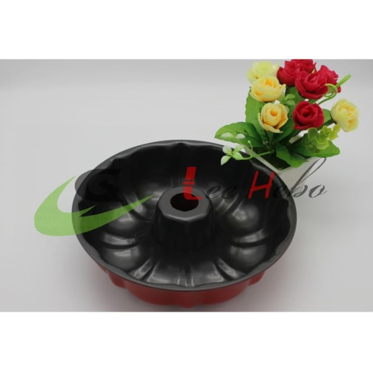 GENERICO - Molde Queque Redondo Antiadherente Repostería Metal 24 Cm