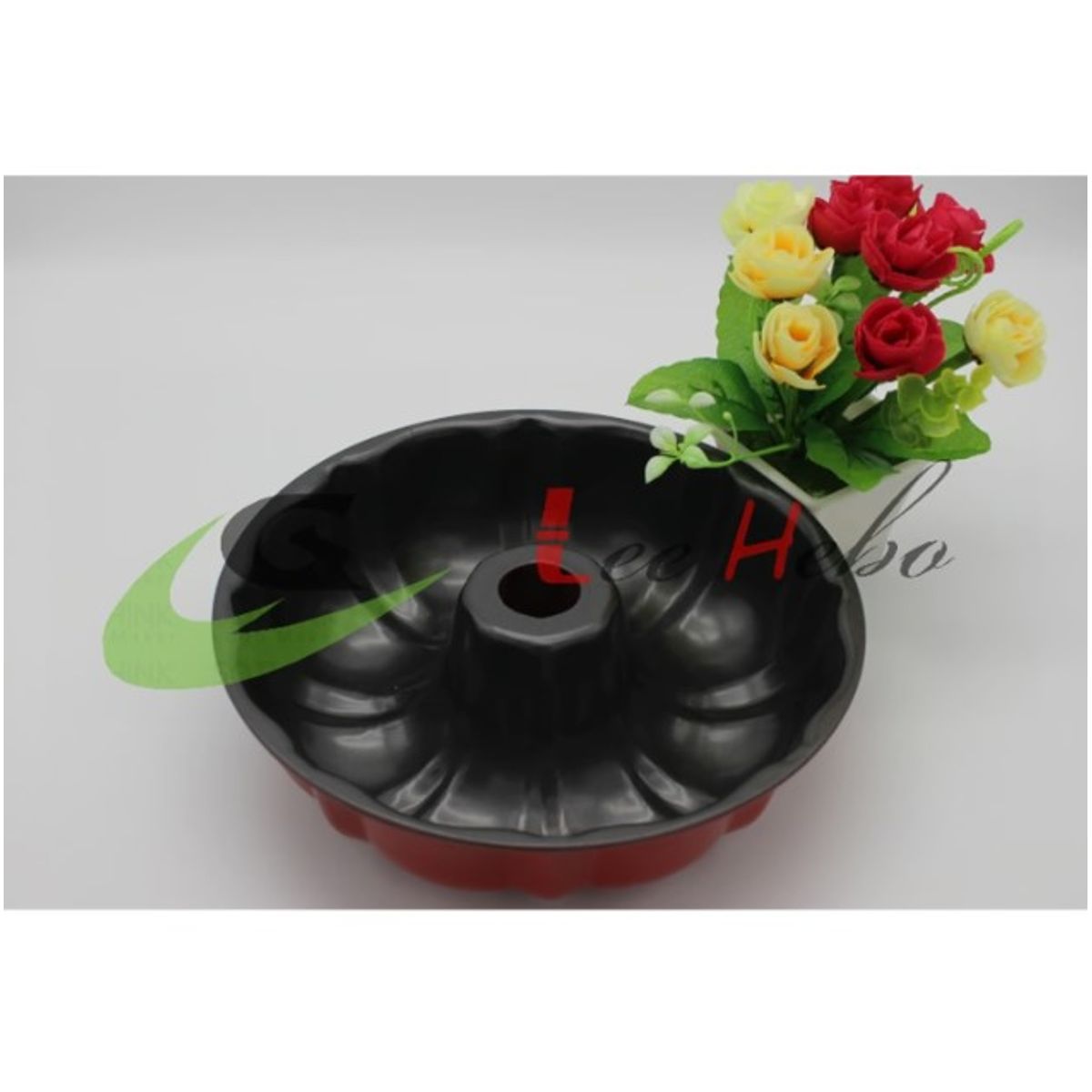 GENERICO - Molde Queque Redondo Antiadherente Repostería Metal 24 Cm