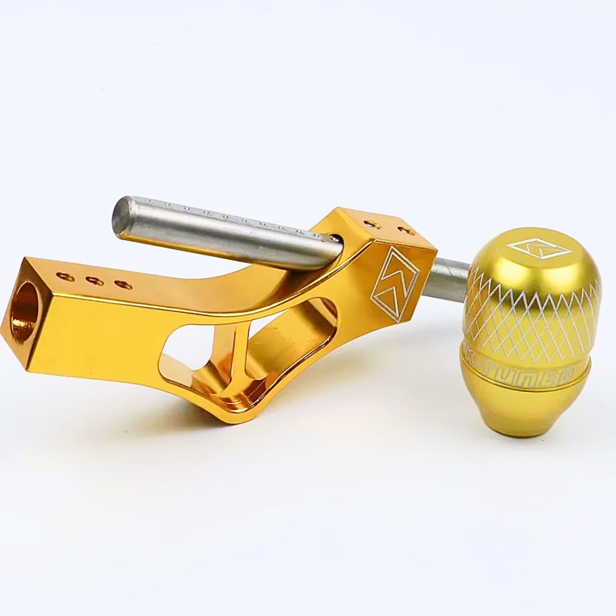 GENERICO - Pomo Palanca De Cambio + Extensión Tuning Universal Dorado