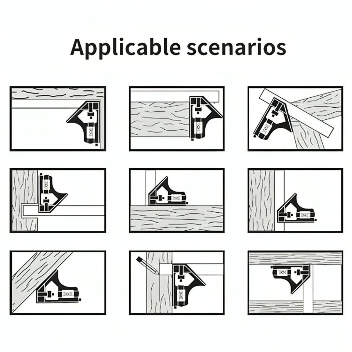 OEM - Regla Angular Herramienta De Medición Combinada 300mm
