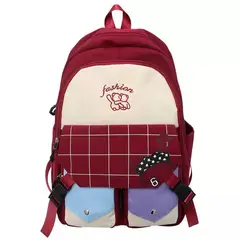 GENERICO - Mochila Kawaii Hidrófugo Colegio Nailon Niñoa Linda