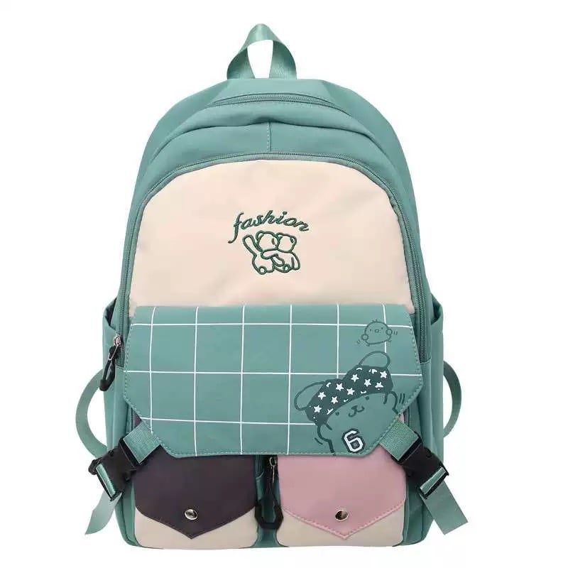 GENERICO - Mochila Kawaii Hidrófugo Colegio Nailon Niñoa Linda