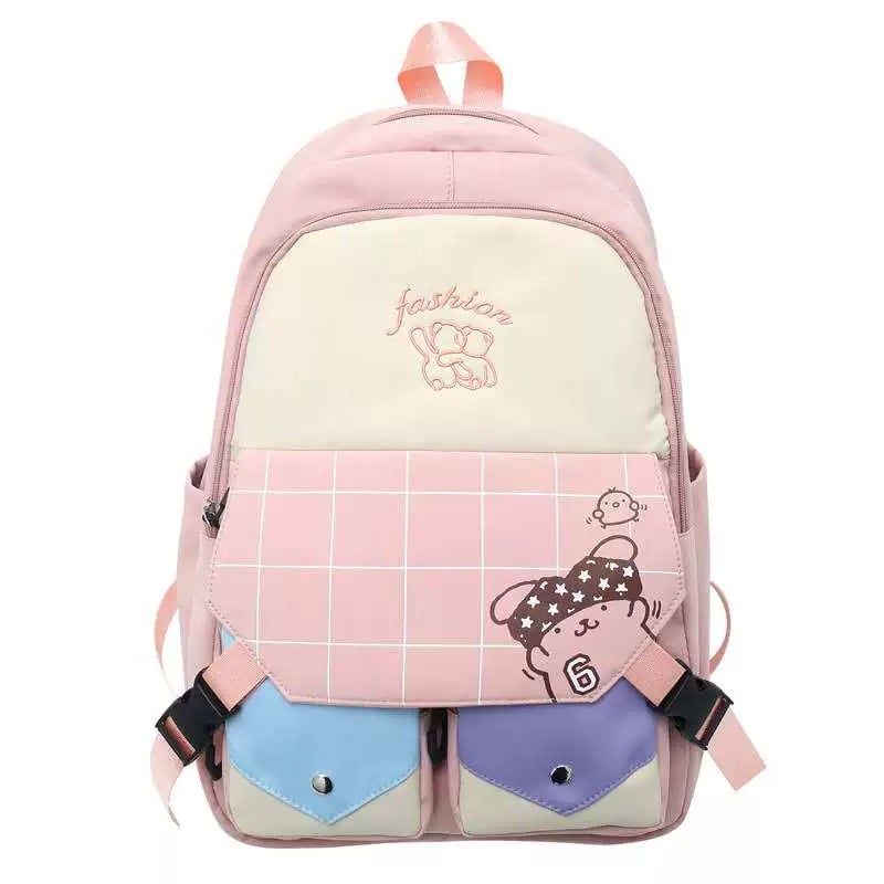 GENERICO - Mochila Kawaii Hidrófugo Colegio Nailon Niñoa Linda