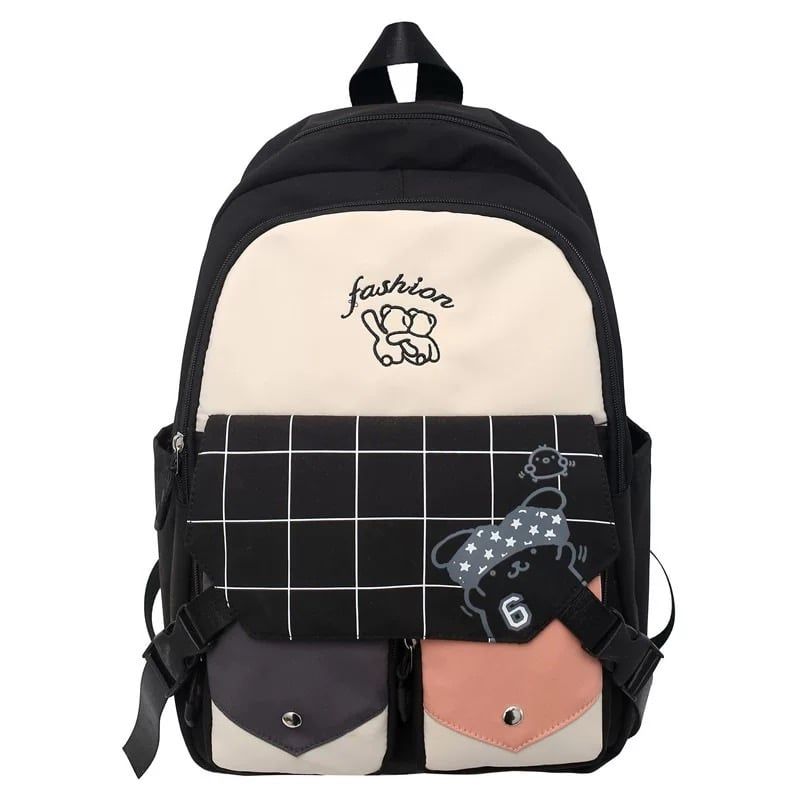 GENERICO - Mochila Kawaii Hidrófugo Colegio Nailon Niñoa Linda