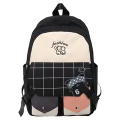 GENERICO - Mochila Kawaii Hidrófugo Colegio Nailon Niñoa Linda