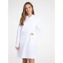 INSUCLINIC - Delantal niña blanco escolar institucional algodon