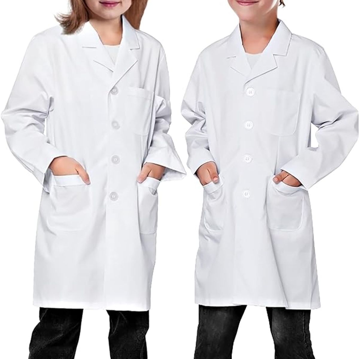 INSUCLINIC - delantal niña blanco escolar institucional algodon