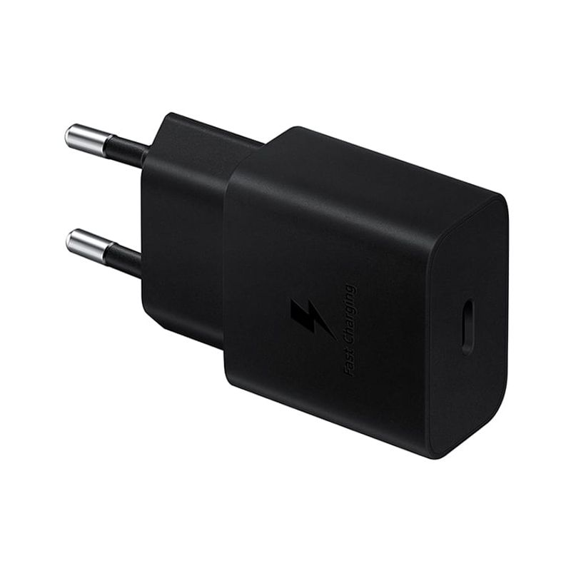 SAMSUNG - Adaptador de carga rápida USB-C 15W sin cable - Negro