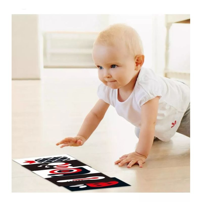GENERICO - Tarjetas Estimulación Visual Sensorial Montessori 3-6 Meses