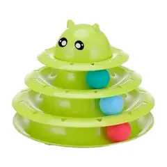 GENERICO - Juguete Para Gatos Mascotas 3 Niveles Con Pelotas