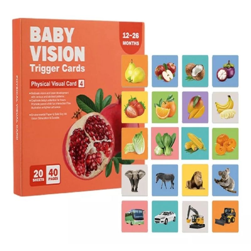 GENERICO - Tarjetas Educativas Estimulación Visual 12-36 Meses