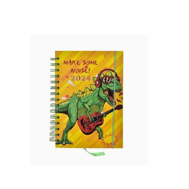 GENERICO - Calendario Dino 2024 11x16cm Colorido
