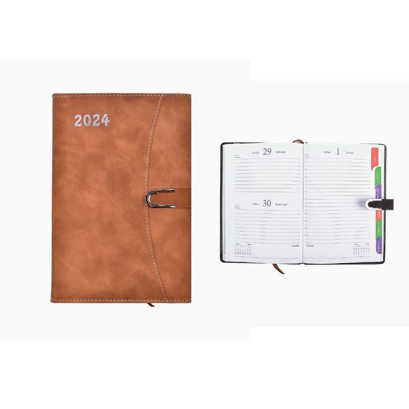GENERICO - Calendario Con Hebilla 2024 14.8×21.3cm