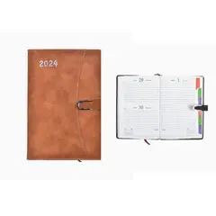 GENERICO - Calendario Con Hebilla 2024 14.8×21.3cm
