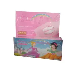 ALTERNATIVE - Mascarilla Desechable Rosa Princesas 3 Capas Pliegues 50 Unid