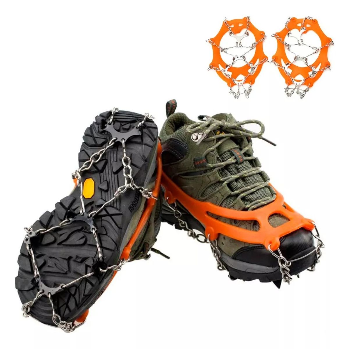 GENERICO - Crampones Universales Ajustable Trekking Nieve Outdoor