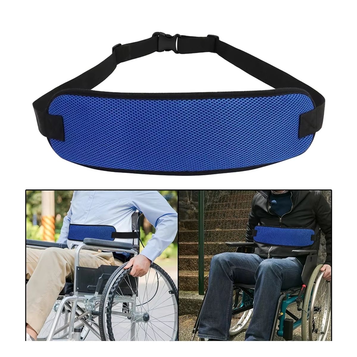 ATURE - Cinturón De Seguridad Para Silla De Ruedas Camilla Anticaída