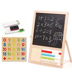 GENERICO - Pizarra Magnética Doble Para Niños Educativa C Accesorios