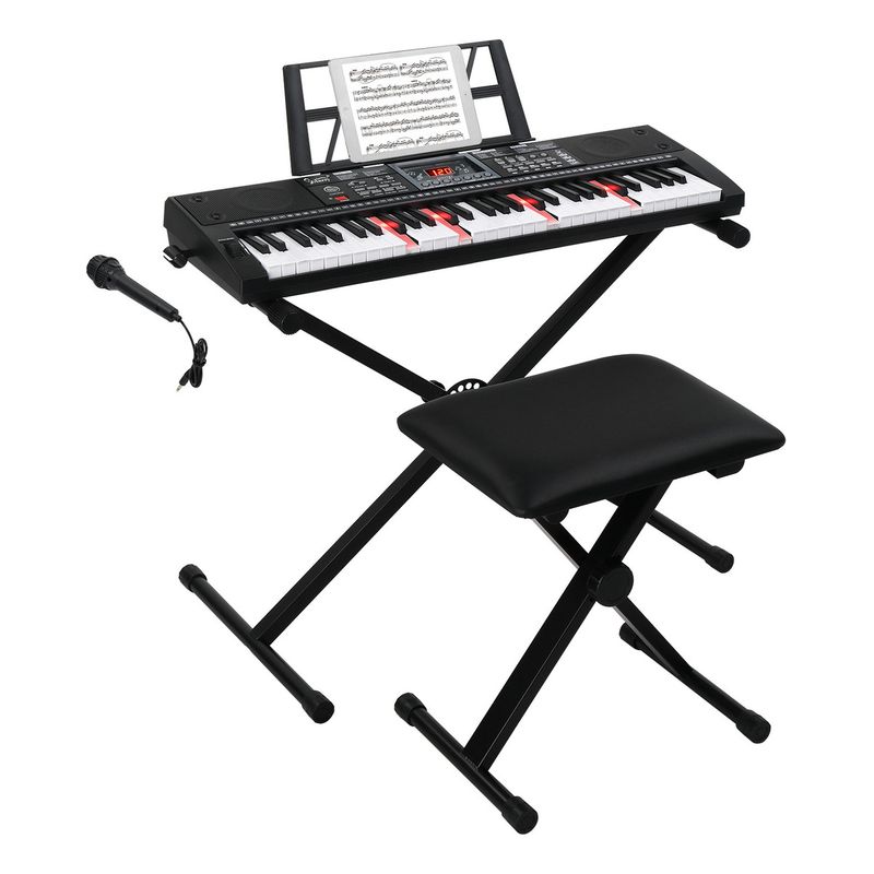 U BUY - Piano Teclado Musical Principiantes 61 Teclas Con Atril