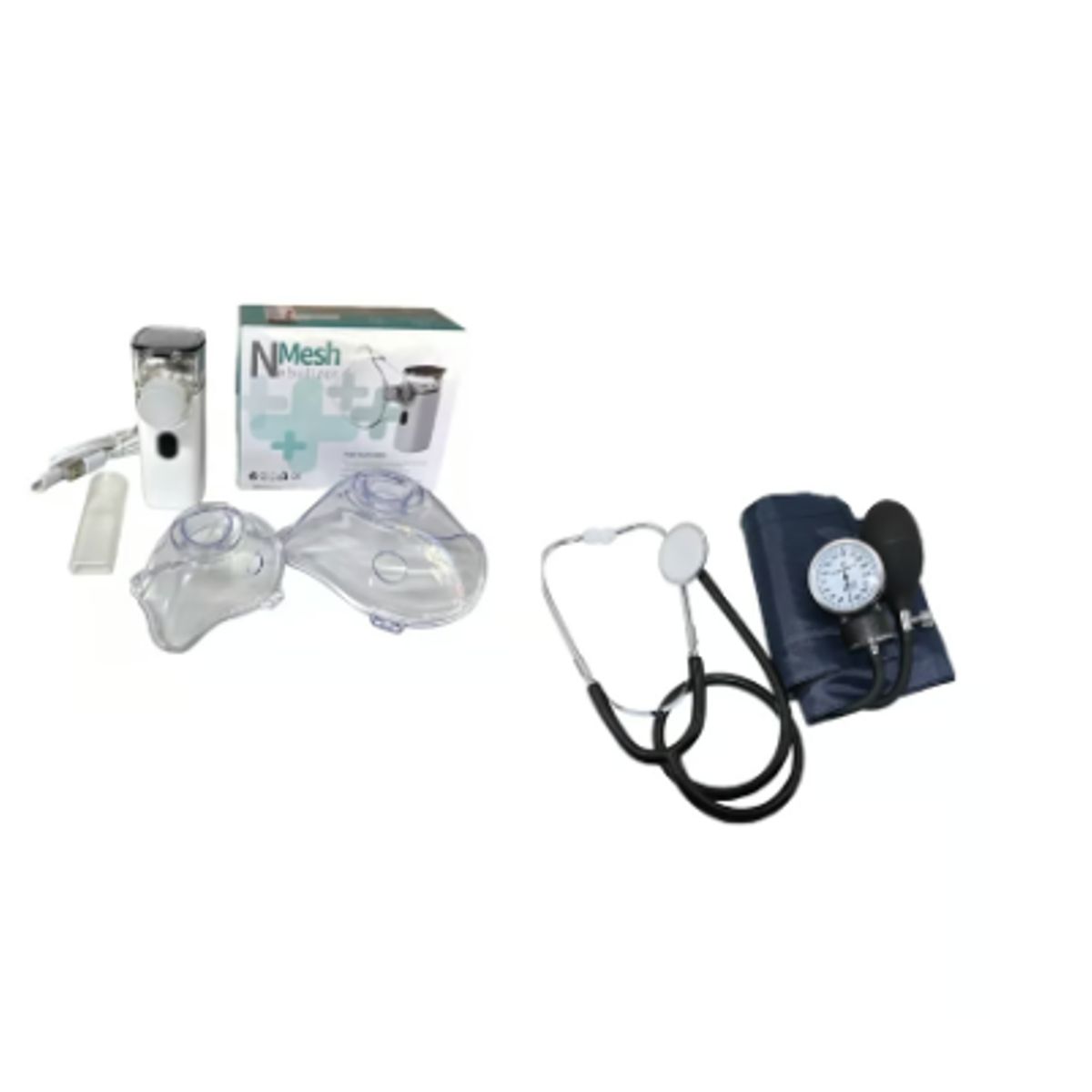 GENERICO - Pack Nebulizador  Toma Presion Aneroide Esfingomanometro