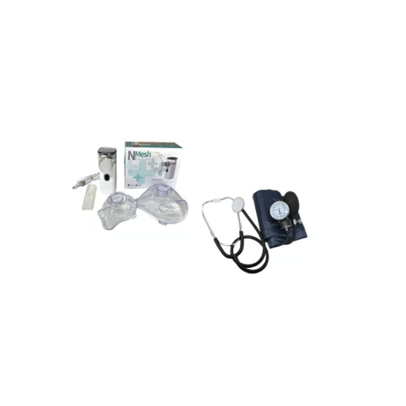 GENERICO - Pack Nebulizador  Toma Presion Aneroide Esfingomanometro