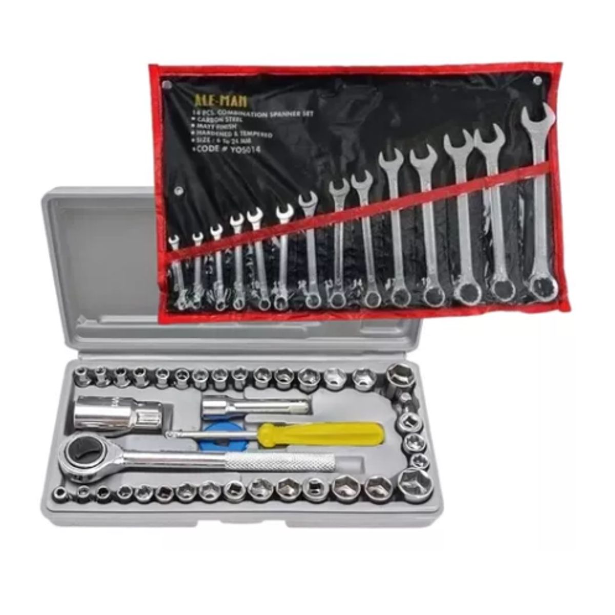 GENERICO - Set Llave Punta Corona Y Juego Dados Herramientas Mecanicas