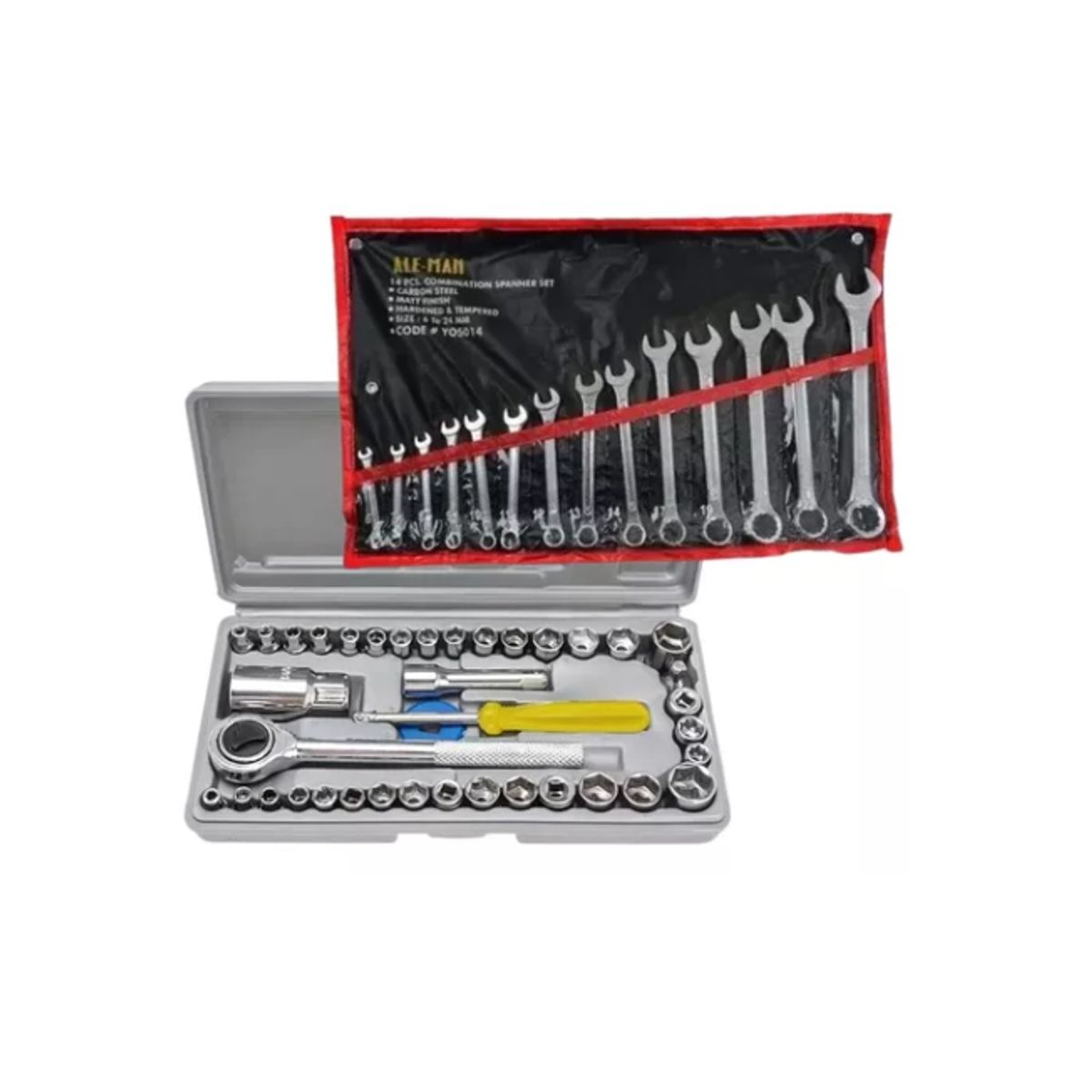 GENERICO - Set Llave Punta Corona Y Juego Dados Herramientas Mecanicas